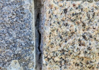 Granite Chimney Repair - Exeter Maine - Re-pointing