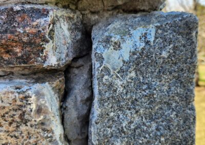 Granite Chimney Repair - Exeter Maine - Re-pointing